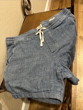 Like New Marine Layer SF, Ca Cotton-Linen stretch Flat Front Slim Fit Shorts!